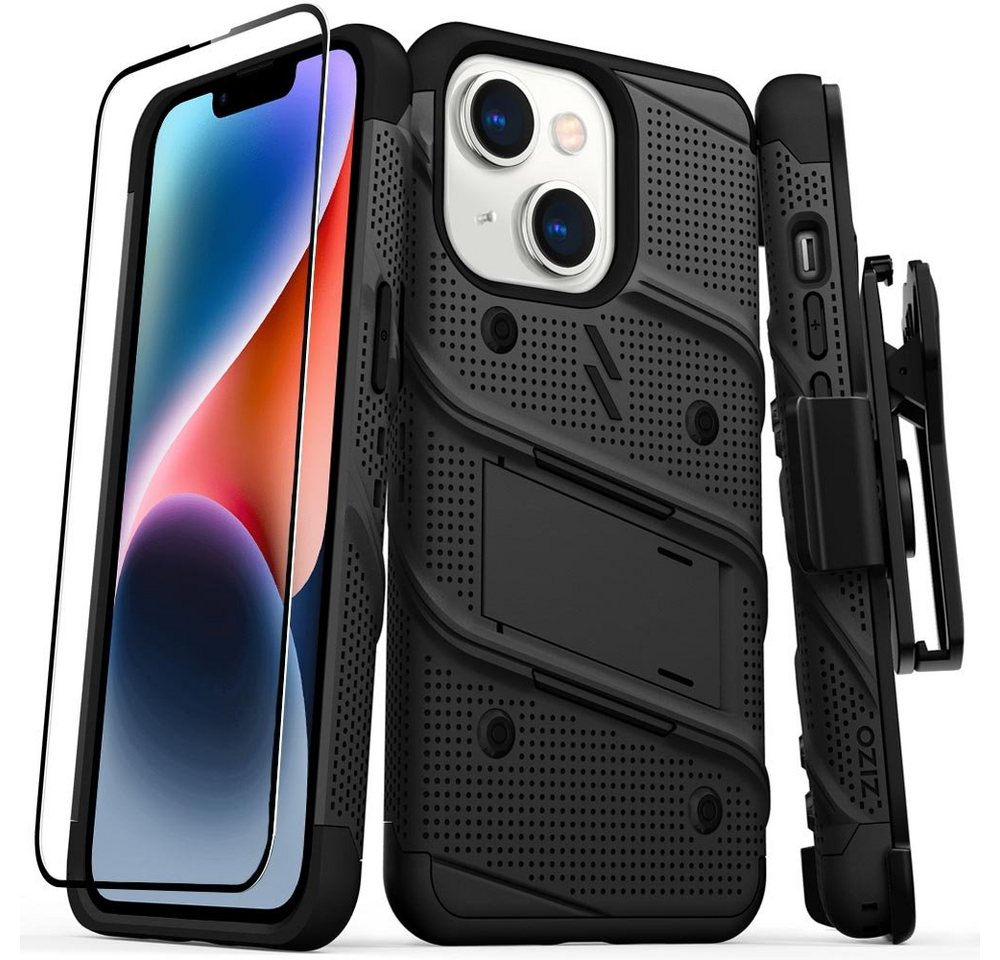 FITSU Handyhülle Hülle für iPhone 14 Plus Outdoor Case Handyhülle 6,7 Zoll, Hülle für iPhone 14 Plus inkl. Schutzglas mit Gürtelclip Outdoor Case von FITSU