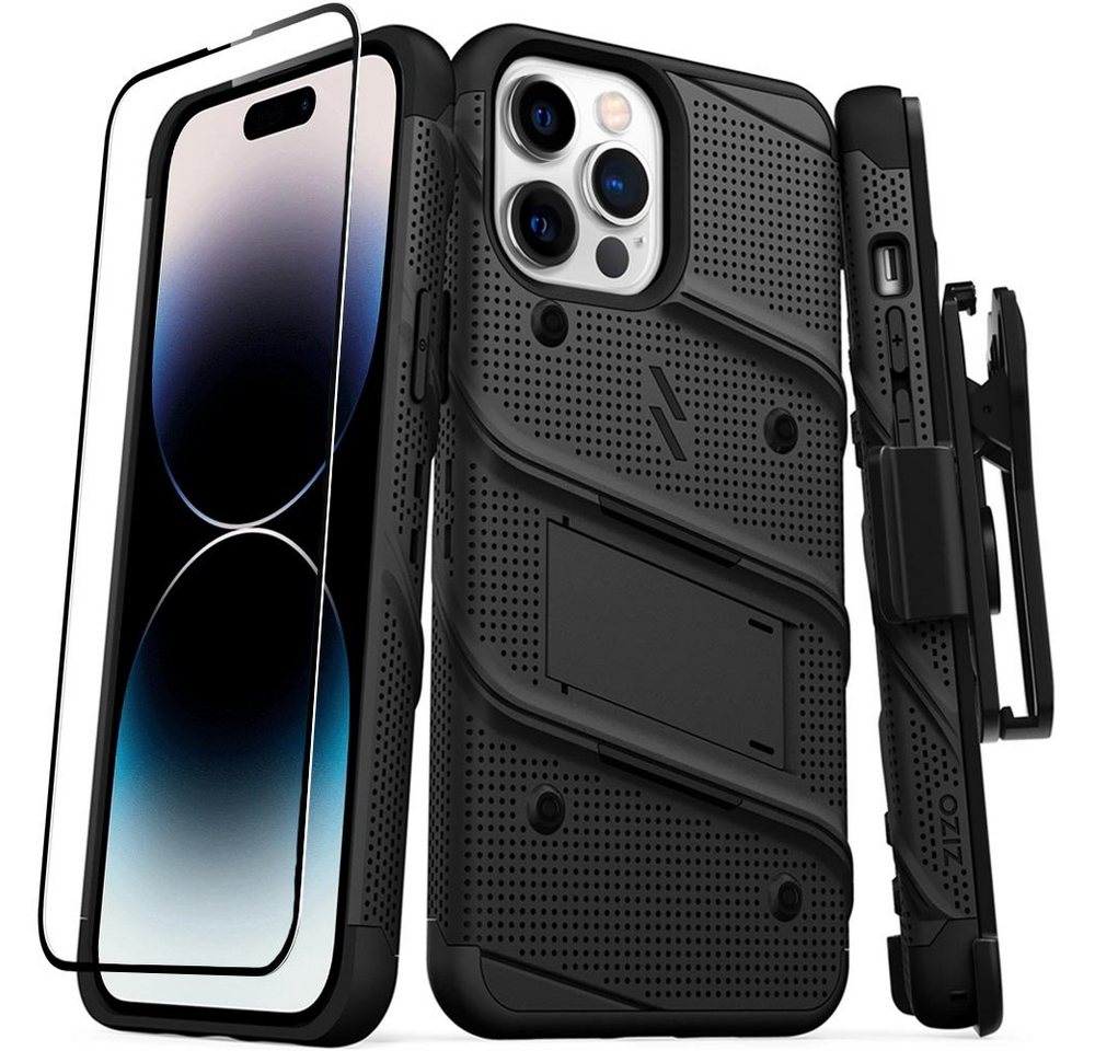 FITSU Handyhülle Hülle für iPhone 14 Pro Outdoor Case Handyhülle 6,1 Zoll, Hülle für iPhone 14 Pro inkl. Schutzglas mit Gürtelclip Outdoor Case von FITSU