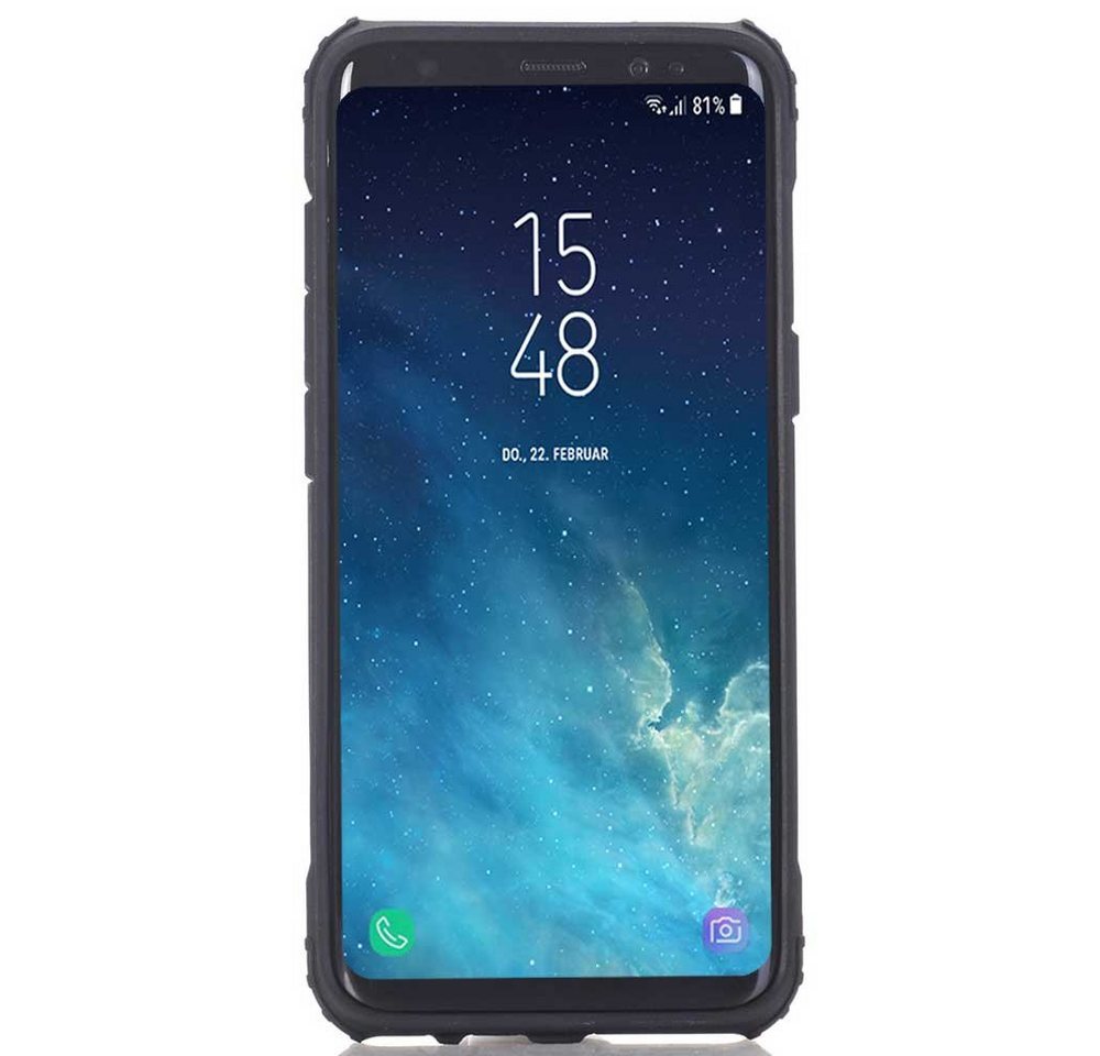 FITSU Handyhülle Outdoor Hülle für Samsung Galaxy S8 Silber 5,8 Zoll, Robuste Handyhülle Outdoor Case stabile Schutzhülle mit Eckenschutz von FITSU