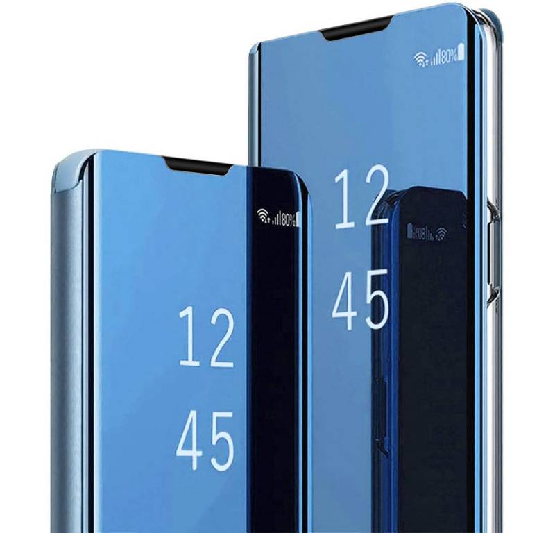FITSU Handyhülle Spiegel Hülle für Samsung Galaxy S24 Ultra Handytasche 6,2 Zoll, Schlanke Klapphülle, elegantes Flipcase, Handyhülle mit Standfunktion von FITSU