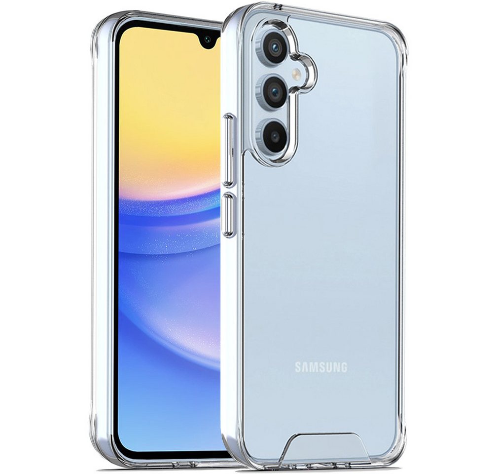 FITSU Handyhülle Transparente Hülle für Samsung Galaxy A15 Case Durchsichtig 6,5 Zoll, Ultraklare Handyhülle Case transparente Schutzhülle mit Eckenschutz von FITSU