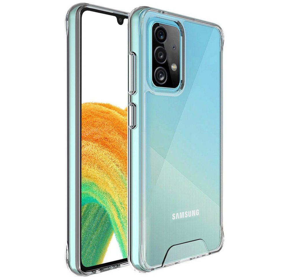 FITSU Handyhülle Transparente Hülle für Samsung Galaxy A33 5G Case Durchsichtig, Ultraklare Handyhülle transparentes Slim Case mit Eckenschutz von FITSU