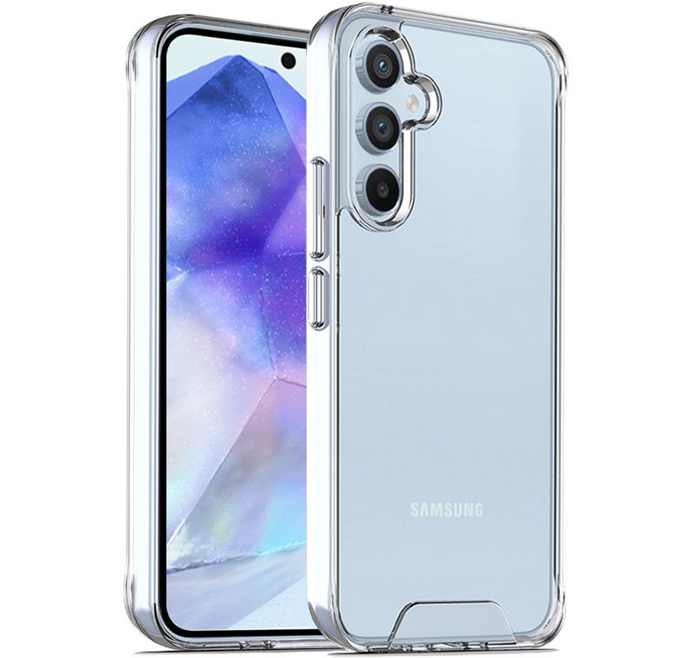 FITSU Handyhülle Transparente Hülle für Samsung Galaxy A55 Case Durchsichtig 6,6 Zoll, Ultraklare Handyhülle Case transparente Schutzhülle mit Eckenschutz von FITSU