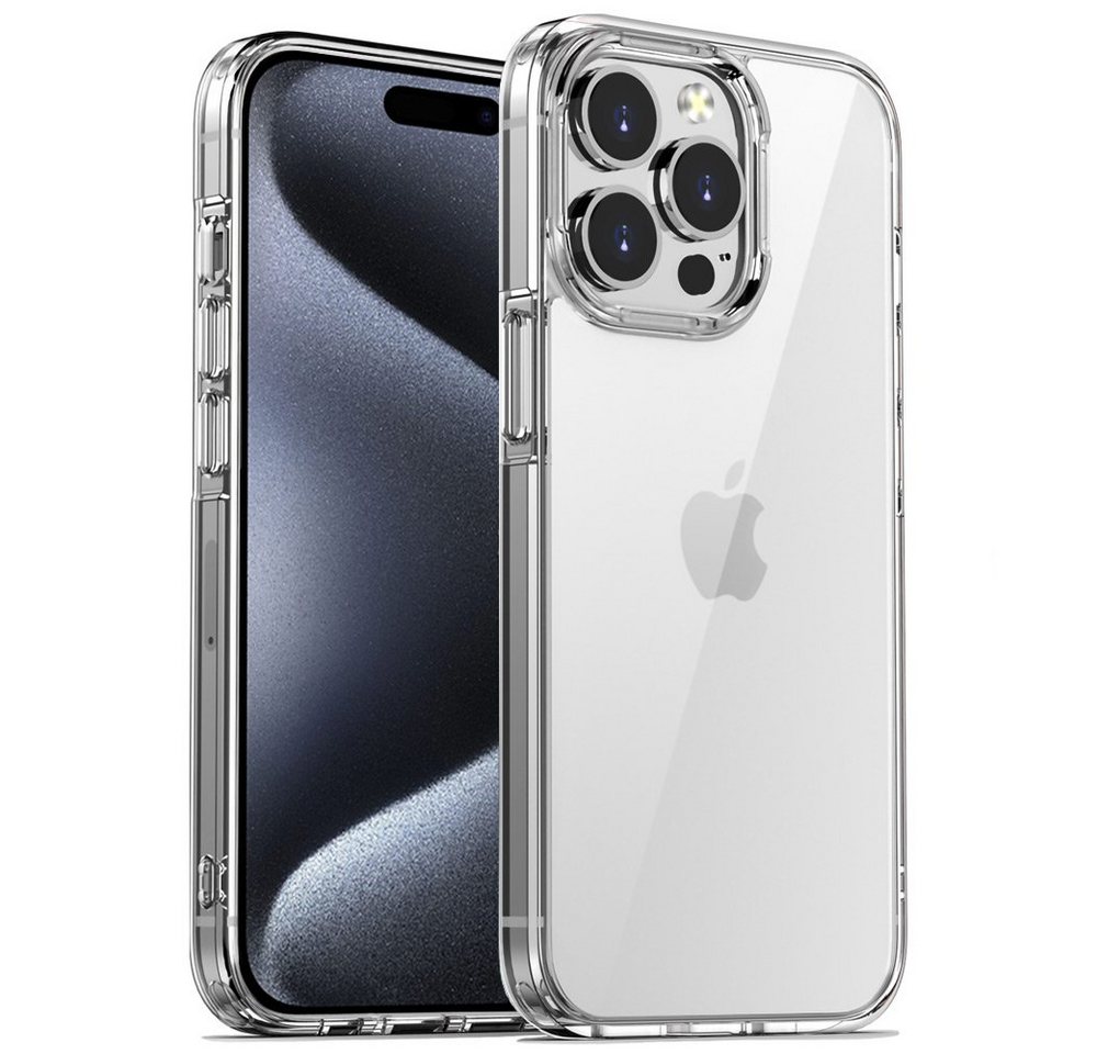 FITSU Handyhülle Transparente Hülle für iPhone 15 Pro Case Durchsichtig 6,1 Zoll, Ultraklare Handyhülle Case transparente Schutzhülle mit Eckenschutz von FITSU