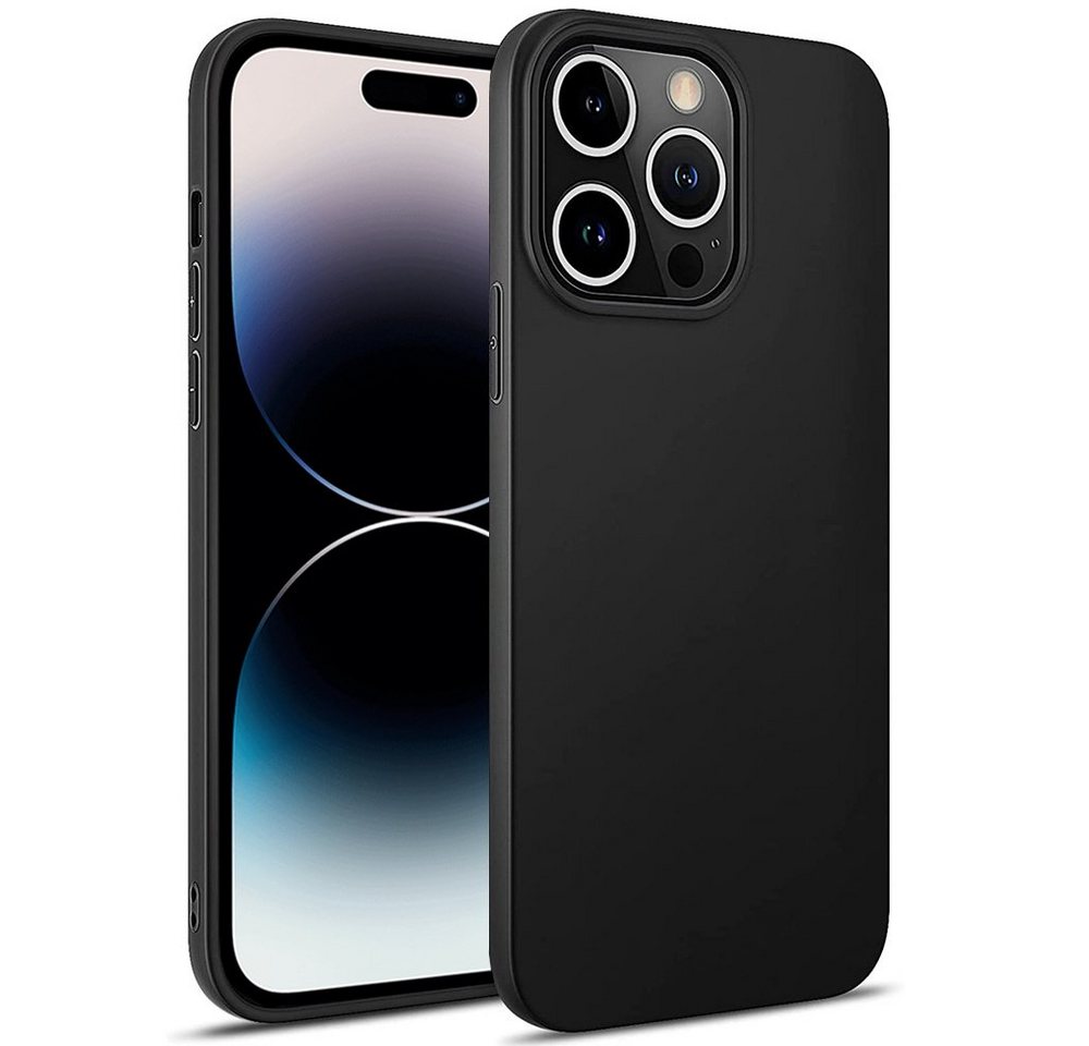 FITSU Handyhülle Ultra Slim Case für Apple iPhone 14 Pro Max Schwarz, Ultradünne Handyschale Slim Case Cover Schutzhülle mit Kameraschutz von FITSU