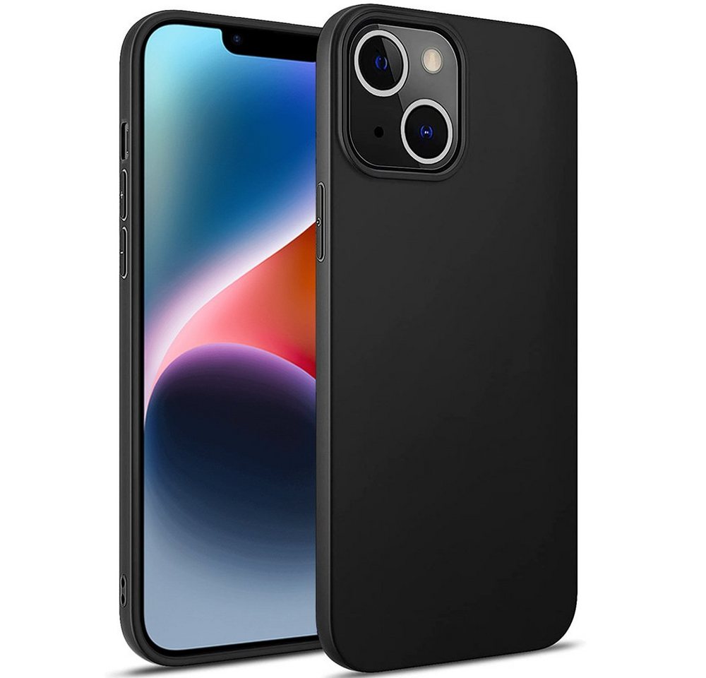 FITSU Handyhülle Ultra Slim Case für Apple iPhone 14 Schwarz, Ultradünne Handyschale Slim Case Cover Schutzhülle mit Kameraschutz von FITSU