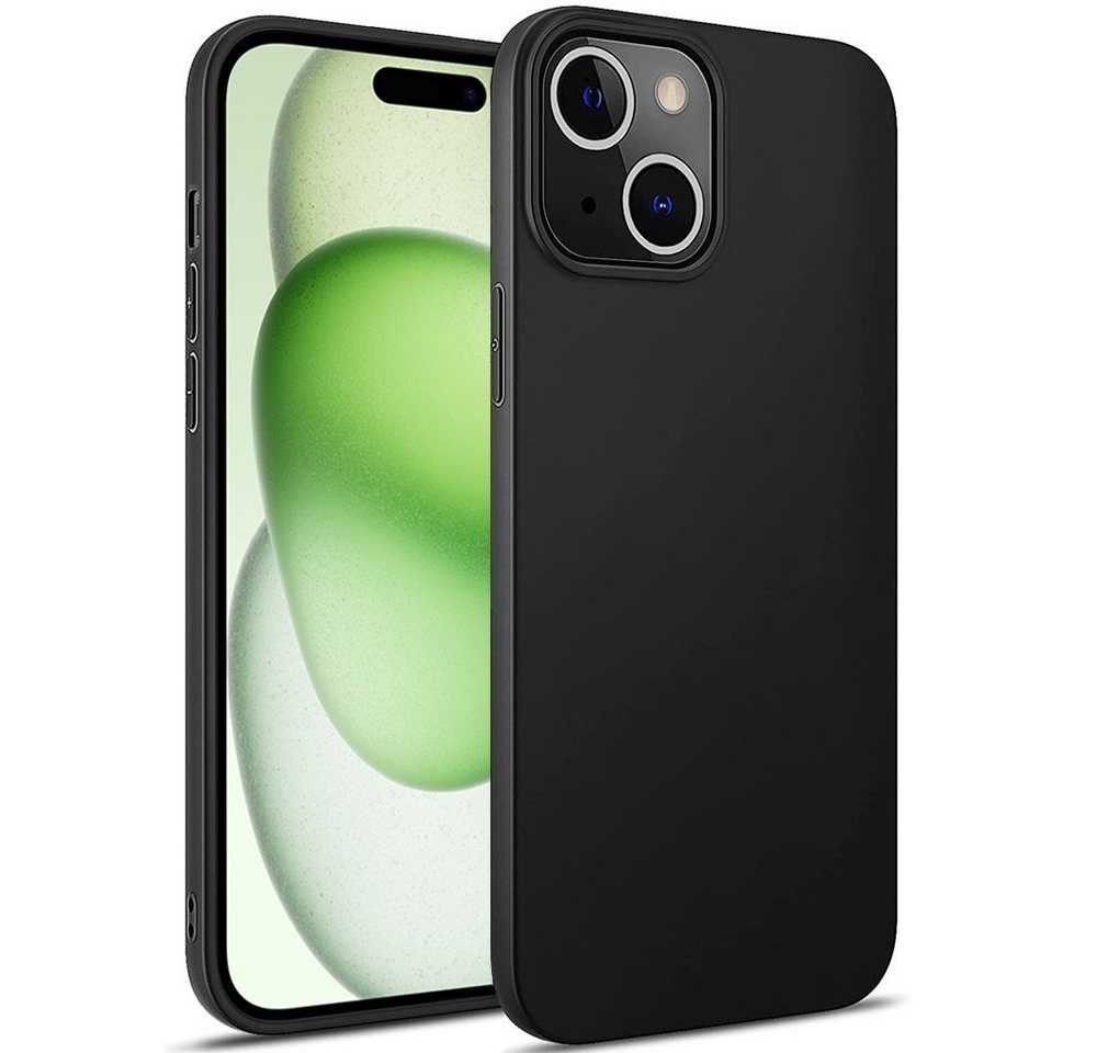 FITSU Handyhülle Ultra Slim Case für Apple iPhone 15 Schwarz 6,1 Zoll, Ultradünne Handyschale Slim Case Cover Schutzhülle mit Kameraschutz von FITSU