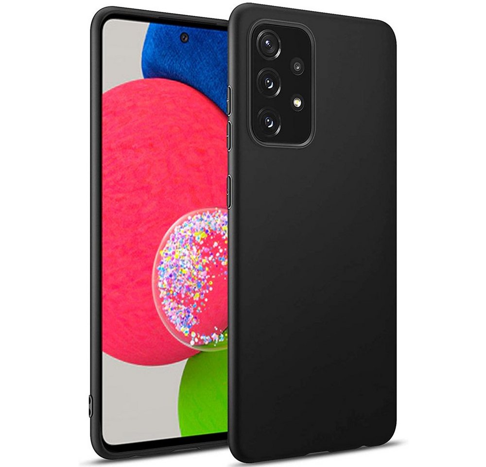 FITSU Handyhülle Ultra Slim Case für Samsung Galaxy A52s 5G Schwarz, Ultradünne Handyschale Slim Case Cover Schutzhülle mit Kameraschutz von FITSU