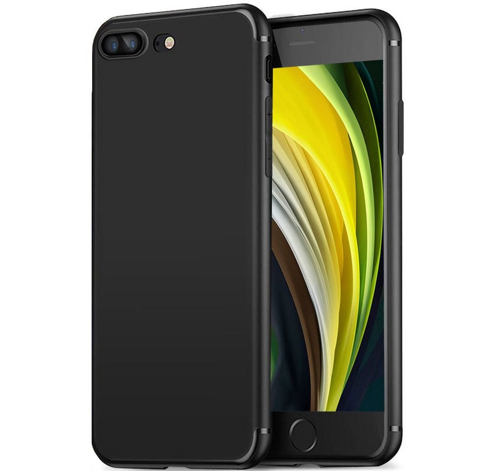 FITSU Handyhülle Ultra Slim Case für iPhone SE 2020 Schwarz, Ultradünne Handyschale Slim Case Cover Schutzhülle mit Kameraschutz von FITSU