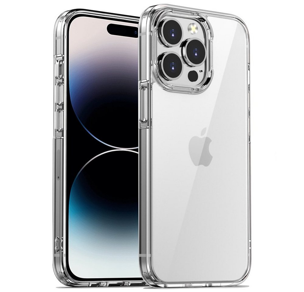 FITSU Handyhülle Ultraklare Hülle für iPhone 14 Pro Transparent, Ultraklare Handyhülle transparentes Slim Case mit Eckenschutz von FITSU