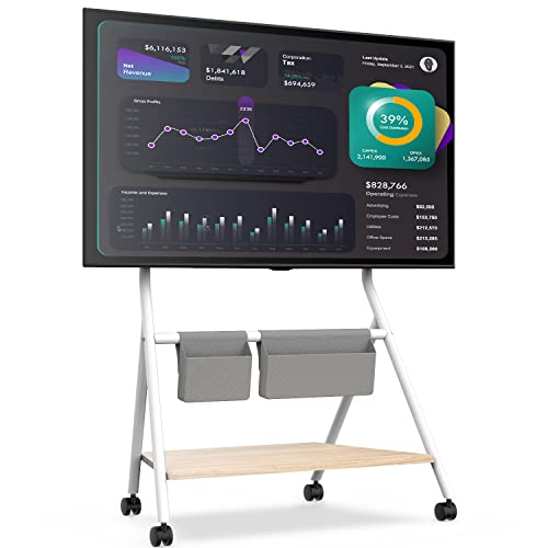 FITUEYES Design Mobiler TV Ständer Rollbar, TV Stand für 55 60 65 70 75 78 Zoll TV bis 45kg, Höhenverstellbar TV Standfuss mit Metallstruktur & Holzablage, Für Geschäft Büro Schule, Collector Serie FITUEYES Design Mobiler TV Ständer Rollbar, TV Stand für 55 60 65 70 75 78 Zoll TV bis 45kg, Höhenverstellbar TV Standfuss mit Metallstruktur & Holzablage, Für Geschäft Büro Schule, Collector Serie von FITUEYES