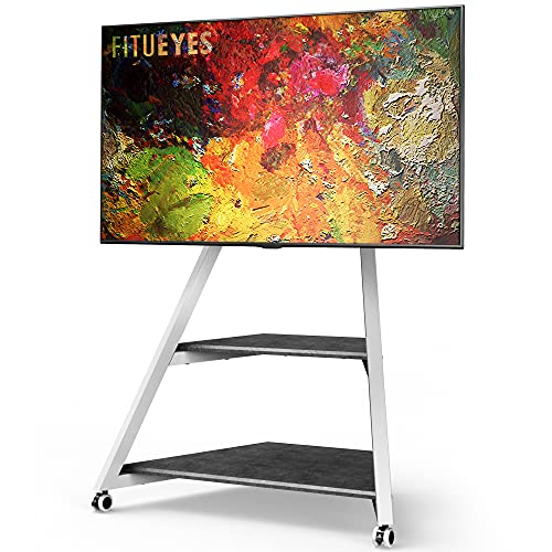 FITUEYES Design TV Ständer Rollbar, Mobiler TV Stand mit Rollen für 43 45 50 55 60 65 70 75 Zoll Flach & Curved Fernseher, TV Standfuss höhenverstellbar schwenkbar neigbar, Serie Eiffel FITUEYES Design TV Ständer Rollbar, Mobiler TV Stand mit Rollen für 43 45 50 55 60 65 70 75 Zoll Flach & Curved Fernseher, TV Standfuss höhenverstellbar schwenkbar neigbar, Serie Eiffel von FITUEYES