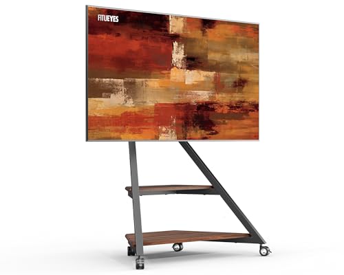 FITUEYES Design TV Ständer Rollbar für 55-88 Zoll Fernseher Mobiler TV Stand höhenverstellbar schwenkbar TV Standfuss mit Ablagen Kabelmanagement FITUEYES Design TV Ständer Rollbar für 55-88 Zoll Fernseher Mobiler TV Stand höhenverstellbar schwenkbar TV Standfuss mit Ablagen Kabelmanagement von FITUEYES