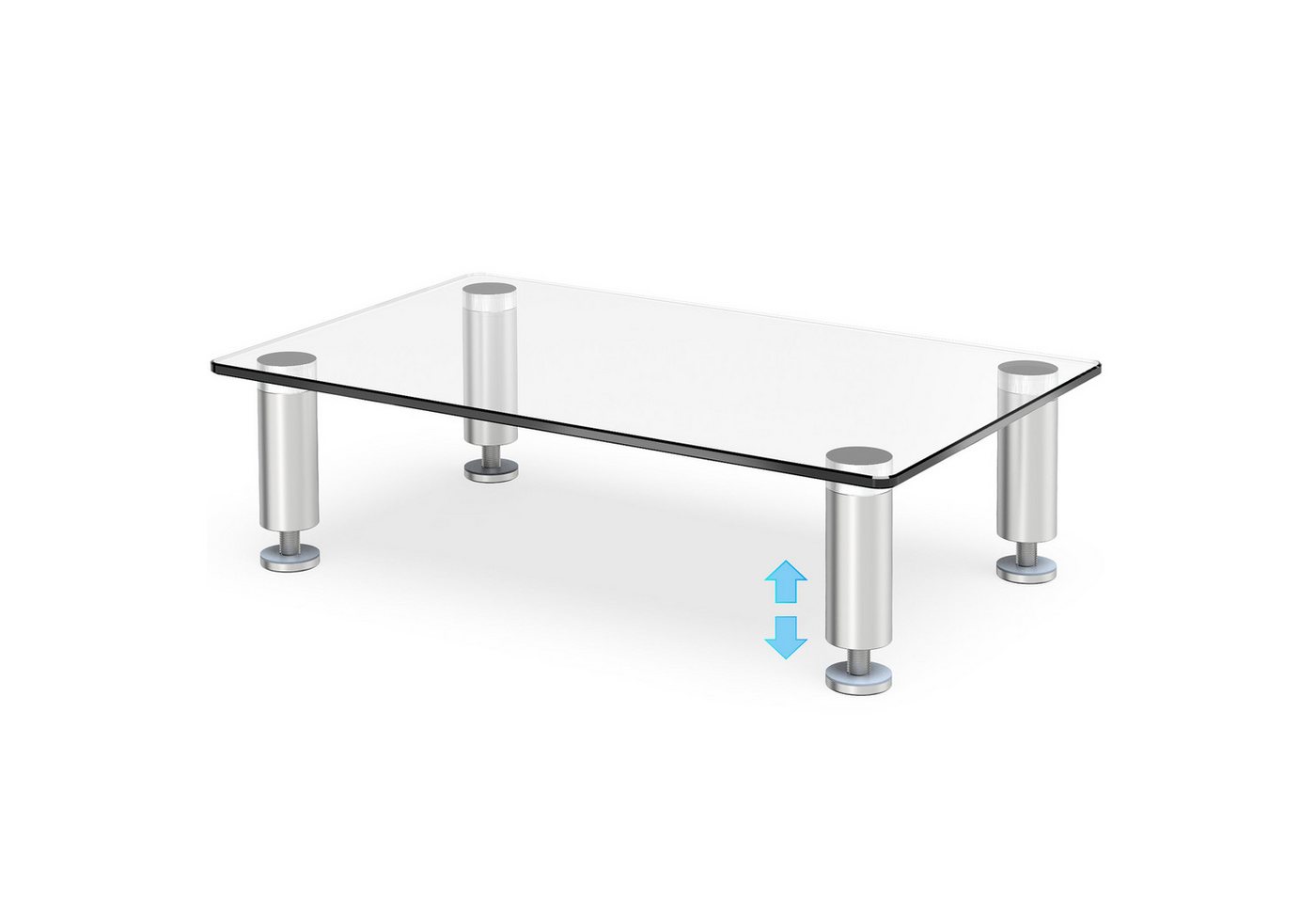 FITUEYES Glas Monitorständer Monitorständer, (Höhenverstellbarer) von FITUEYES