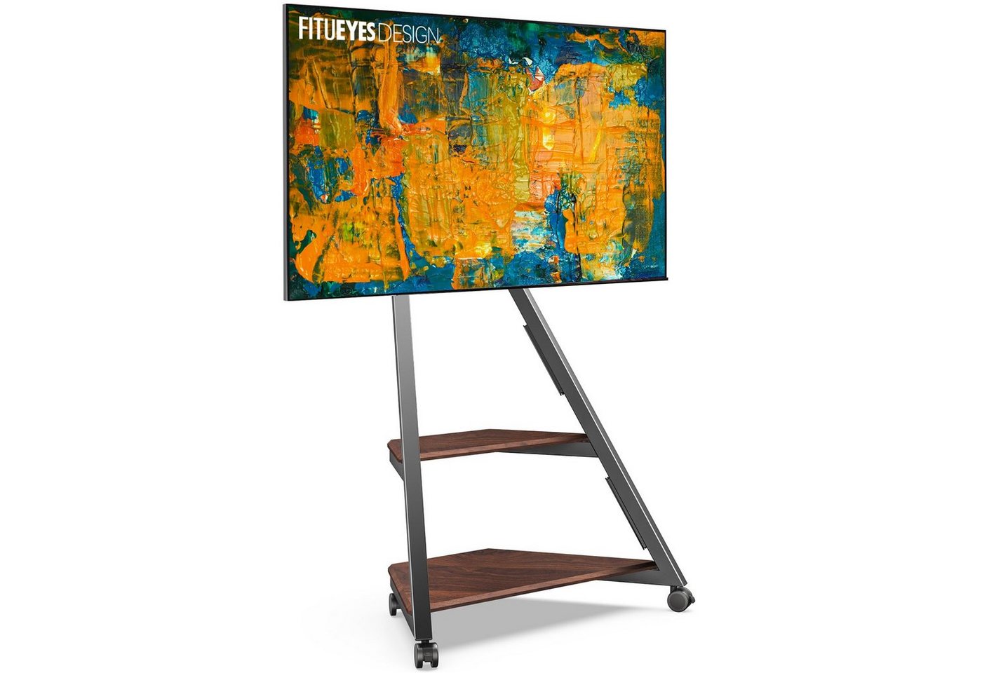 FITUEYES TV-Ständer, (bis 65,00 Zoll, Mobiler TV Stand höhenverstellbar) von FITUEYES