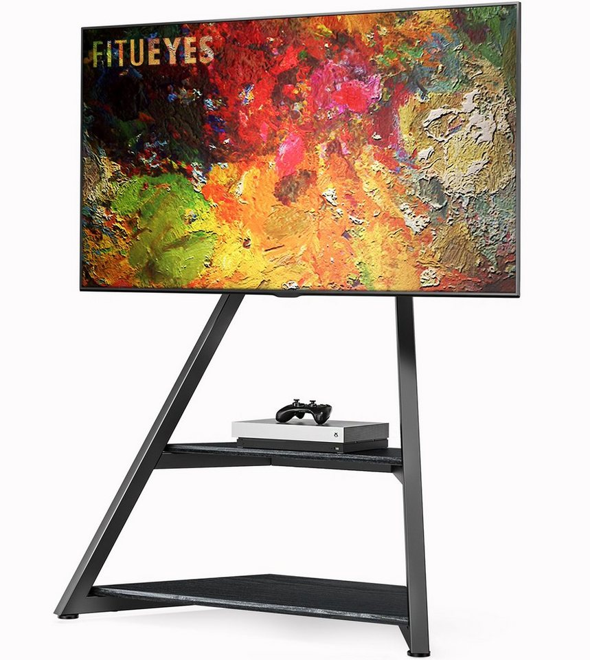 FITUEYES TV-Ständer, (bis 75,00 Zoll, TV Stand Schwenkbar Höhenverstellbar) von FITUEYES