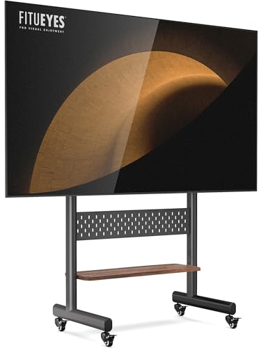 FITUEYES TV Ständer Rollbar Fernsehständer mit Rollen TV Rollwagen höhenverstellbar für 40-85 Zoll Fernseher Max 60KG VESA 600x400 mm FITUEYES TV Ständer Rollbar Fernsehständer mit Rollen TV Rollwagen höhenverstellbar für 40-85 Zoll Fernseher Max 60KG VESA 600x400 mm von FITUEYES