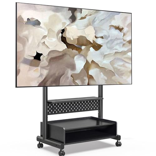 FITUEYES TV Ständer Rollbar TV Rollwagen TV Bodenständer mit Rollen Fernsehständer für 40-85 Zoll Fernseher höhenverstellbar hoch Max 60KG VESA 600x400 mm FITUEYES TV Ständer Rollbar TV Rollwagen TV Bodenständer mit Rollen Fernsehständer für 40-85 Zoll Fernseher höhenverstellbar hoch Max 60KG VESA 600x400 mm von FITUEYES