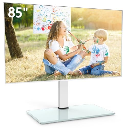 FITUEYES TV Standfuss Universal TV Ständer für 50-85 Zoll Flach & Curved Fernseher bis zu 50kg Schwenkbar Höhenverstellbar Max. VESA 800 * 600 FITUEYES TV Standfuss Universal TV Ständer für 50-85 Zoll Flach & Curved Fernseher bis zu 50kg Schwenkbar Höhenverstellbar Max. VESA 800 * 600 von FITUEYES
