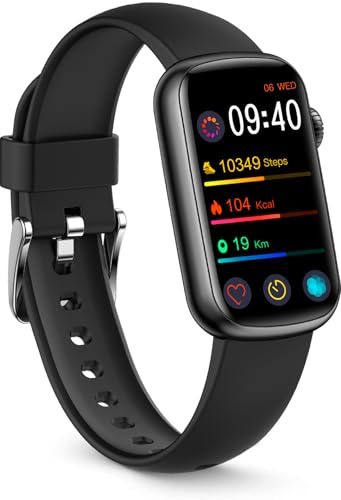 FITVII Schlanker Fitness-Tracker mit Blutsauerstoff, Blutdruck, 24/7 Herzfrequenz und Schlaf-Tracking, IP68 wasserdicht, Aktivitätstracker und Smartwatches mit Schrittzähler, Schrittzähler für Frauen FITVII Schlanker Fitness-Tracker mit Blutsauerstoff, Blutdruck, 24/7 Herzfrequenz und Schlaf-Tracking, IP68 wasserdicht, Aktivitätstracker und Smartwatches mit Schrittzähler, Schrittzähler für Frauen von FITVII