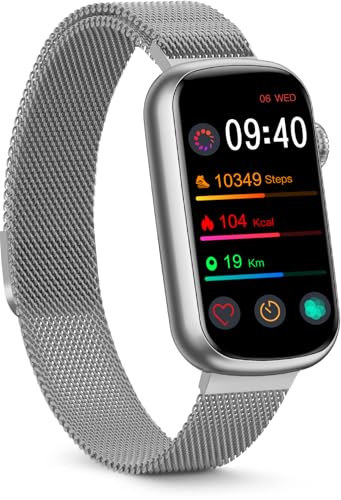 FITVII Schlanker Fitness-Tracker mit Blutsauerstoff, Blutdruck, 24/7 Herzfrequenz und Schlaf-Tracking, IP68 wasserdichte Aktivitätstracker und Smartwatches mit Schritt-Tracker, Schrittzähler für Damen FITVII Schlanker Fitness-Tracker mit Blutsauerstoff, Blutdruck, 24/7 Herzfrequenz und Schlaf-Tracking, IP68 wasserdichte Aktivitätstracker und Smartwatches mit Schritt-Tracker, Schrittzähler für Damen von FITVII