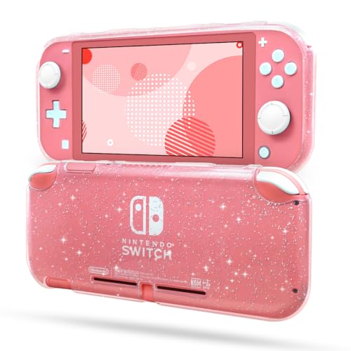 FIWWAT Switch Lite Case Schutzhülle für Switch Lite, Soft Lite Cover kompatibel mit Switch Lite TPU Cover mit 2 x Daumengriffkappen Carry Travel Case für Jungen Mädchen, Crystal Glitter FIWWAT Switch Lite Case Schutzhülle für Switch Lite, Soft Lite Cover kompatibel mit Switch Lite TPU Cover mit 2 x Daumengriffkappen Carry Travel Case für Jungen Mädchen, Crystal Glitter von FIWWAT