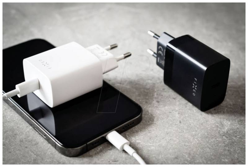 FIXC20N-C-BK - USB-Ladegerät, 20 W, 5-12 V, 3 A, 1x USB-C PD 3.0, schwarz von FIXED