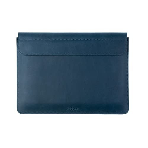 FIXED Oxford für MacBook | Ledertasche aus ital. Echtleder | Handgenäht in Tschechien (MacBook Air 13", Blue) von FIXED