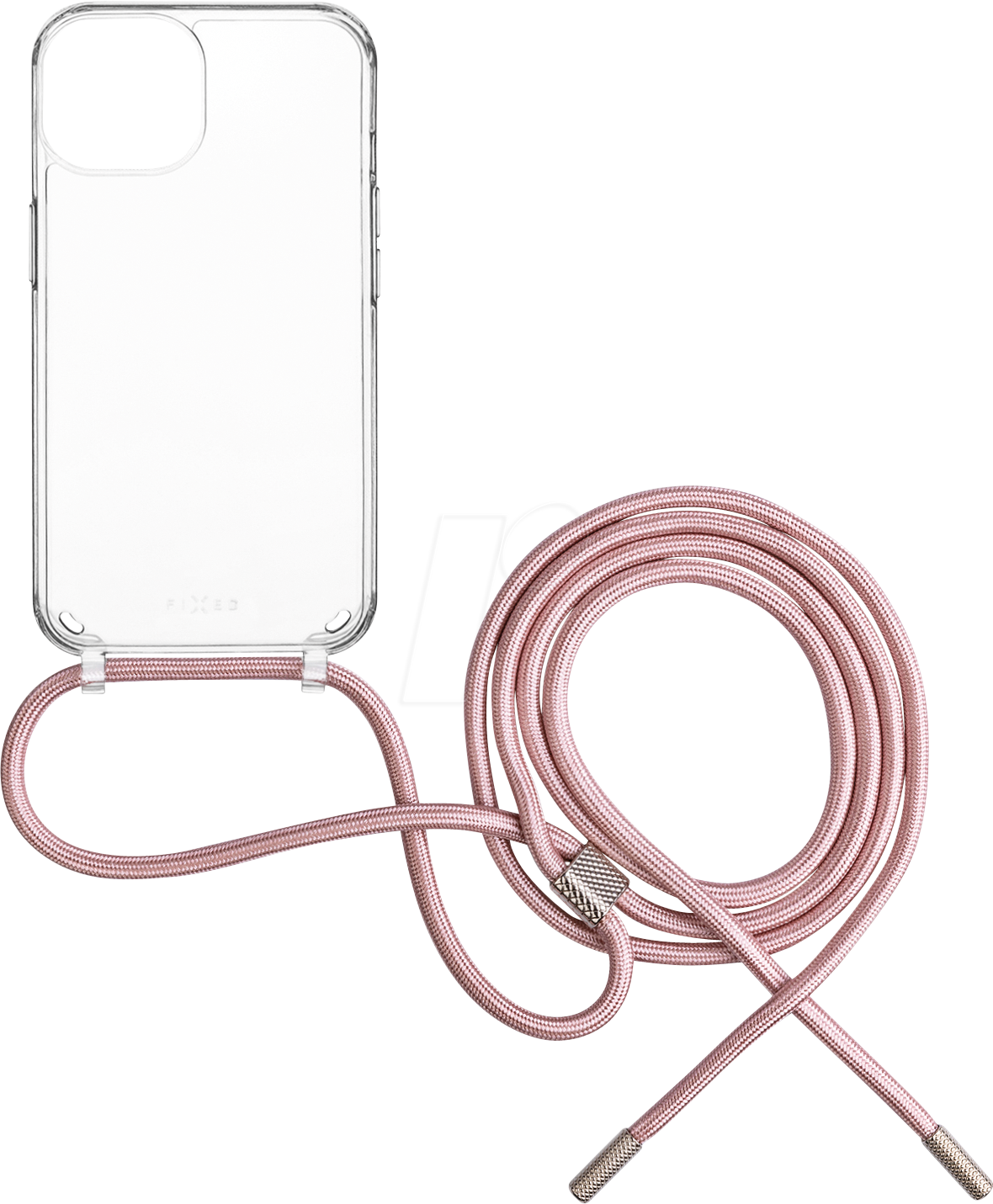 FIXPUN-1200-PI - Schutzhülle, Pure Neck, iPhone 15, pink von FIXED