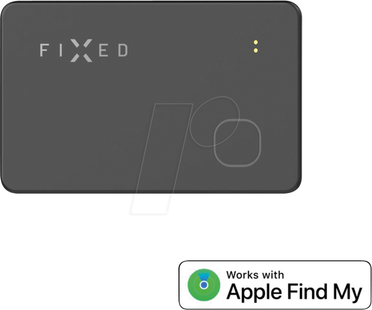 FIXTAG-CARD-BK - Smart Tag Card mit ''Find My''-Unterstützung, schwarz von FIXED