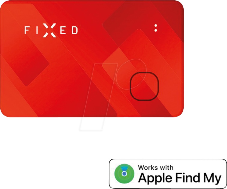 FIXTAG-CARD-OR - Smart Tag Card mit ''Find My''-Unterstützung, orange von FIXED