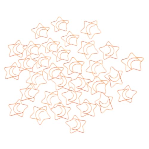 FIXOSHEE 100Stücke Metallklammern Dekorative Büroklammern Sternform Praktische Bastelklammern für Schule Büro und Zuhause Roségoldene Aktenklammern aus Robustem Metall Vielseitig FIXOSHEE 100Stücke Metallklammern Dekorative Büroklammern Sternform Praktische Bastelklammern für Schule Büro und Zuhause Roségoldene Aktenklammern aus Robustem Metall Vielseitig von FIXOSHEE