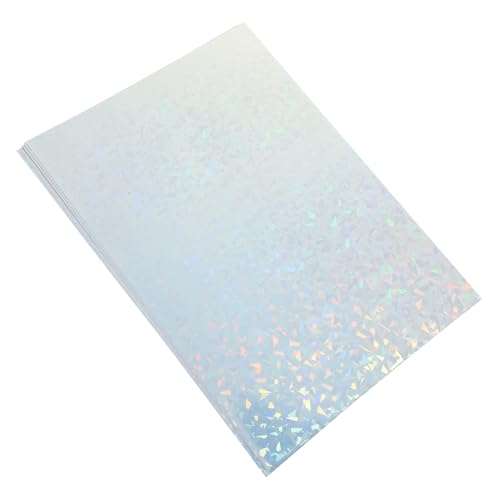 FIXOSHEE 10Blätter Holografisches Selbstklebendes Aufkleberpapier Bedruckbares Vinyl für Tintenstrahldrucker Vielseitig Einsetzbar für DIY Projekte und Büro Schule FIXOSHEE 10Blätter Holografisches Selbstklebendes Aufkleberpapier Bedruckbares Vinyl für Tintenstrahldrucker Vielseitig Einsetzbar für DIY Projekte und Büro Schule von FIXOSHEE