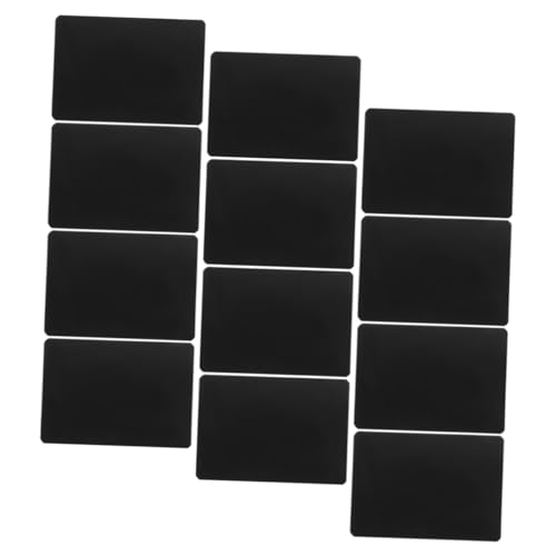 FIXOSHEE 12st Lebensmitteletikett Mini-preistafeln Label-tag Schilder-display-tag Desktop-schilder Nachricht Preistafeln Stabiler Preisschild Im Supermarkt Tafeln Zeichnen Abs Black von FIXOSHEE