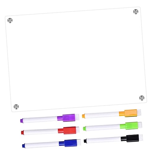 FIXOSHEE 1Satz Trockenlöschtafel Magnetisch Für Kühlschrank Stifte Abwischbare Notizen Planungs Whiteboard von FIXOSHEE