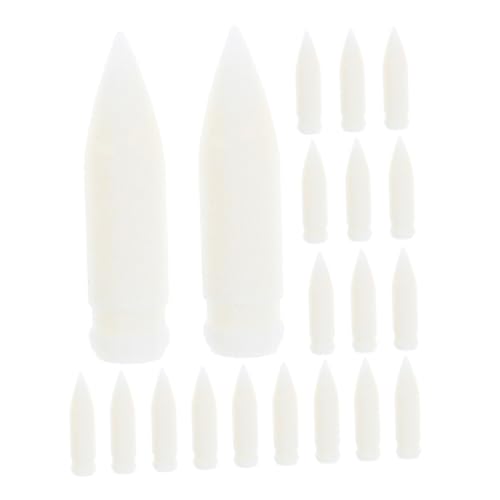 FIXOSHEE 20 Stück Ersatzspitze für Markierstifte Markerspitzen Ersatzstiftspitzen Ersatzspitzen für Farbmarker malerei zubehör Stiftspitzen für Farbstifte Schreibwaren Nylon Weiß von FIXOSHEE