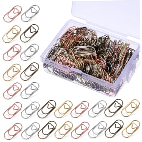 FIXOSHEE 200Stücke Herzpapierclips Metal und Roségold Lustige Büroklammern für Schule Büro und Deko Einfache Handhabung und Vielseitige Anwendung FIXOSHEE 200Stücke Herzpapierclips Metal und Roségold Lustige Büroklammern für Schule Büro und Deko Einfache Handhabung und Vielseitige Anwendung von FIXOSHEE