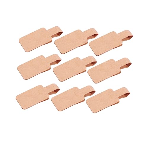 FIXOSHEE 200Stücke Selbstklebende Preisschilder aus Kraftpapier für Ringe Halsketten und Armbänder für Geschäfte Märkte und Bastelprojekte Rückstandsfrei Entfernbar von FIXOSHEE