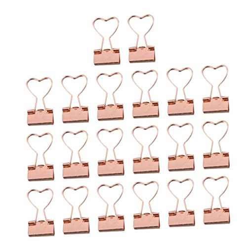 FIXOSHEE 20Stücke Herzförmige Metallbinderclips Hochwertige Büroklammern Organisieren von Dokumenten und Schulmaterialien für Büro Schule und Zuhause FIXOSHEE 20Stücke Herzförmige Metallbinderclips Hochwertige Büroklammern Organisieren von Dokumenten und Schulmaterialien für Büro Schule und Zuhause von FIXOSHEE