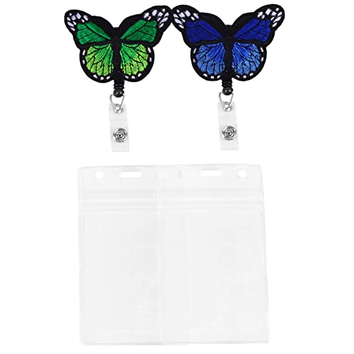 FIXOSHEE 2Sätze Teleskopabzeichenclip mit Butterfly Stickerei Einziehbare Id Kartenhalterung für Krankenschwestern Lehrer und Veranstaltungen FIXOSHEE 2Sätze Teleskopabzeichenclip mit Butterfly Stickerei Einziehbare Id Kartenhalterung für Krankenschwestern Lehrer und Veranstaltungen von FIXOSHEE