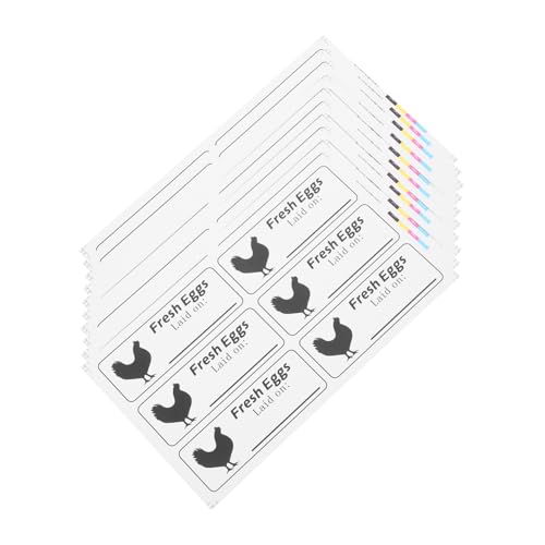 FIXOSHEE 40Blätter Frische Eier Selbstklebend für Bauernhöfe Datumsstempel Aufkleber für Eierkartons Ausgezeichnete Haftung für Frische Eierverpackung FIXOSHEE 40Blätter Frische Eier Selbstklebend für Bauernhöfe Datumsstempel Aufkleber für Eierkartons Ausgezeichnete Haftung für Frische Eierverpackung von FIXOSHEE