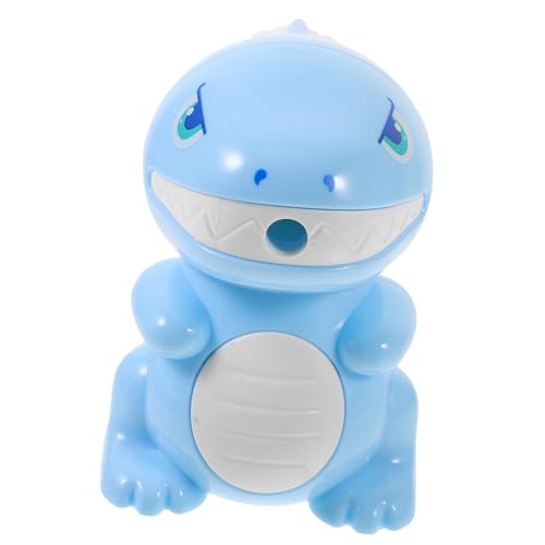 FIXOSHEE Bleistiftschärfer Dinosaurier Bleistiftspitzer Roboter Stecker Anspitzer Elf Deckel Twist Helle Farbschärfer Schreibwaren Schulbedarf Süßer Blue Plastik von FIXOSHEE