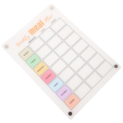 FIXOSHEE Magnetische Menütafel aus Wiederverwendbare Schreibtafel für Kühlschrank Abwischbar und Leicht zu Reinigen für Essensplanung und Notizen im Büro und Zuhause FIXOSHEE Magnetische Menütafel aus Wiederverwendbare Schreibtafel für Kühlschrank Abwischbar und Leicht zu Reinigen für Essensplanung und Notizen im Büro und Zuhause von FIXOSHEE