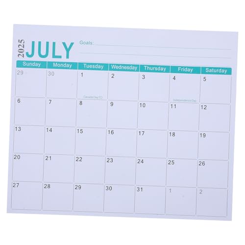 FIXOSHEE Magnetischer Kalender, Magnetischer Kühlschrankkalender, Monatlicher Kühlschrankplaner, 18-monatiges Kühlschrankmagnet-terminbuch Für 2025.7–2026.12 von FIXOSHEE