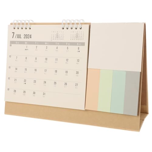 FIXOSHEE Monatsplaner Tischkalender 2024-2025 Tischkalender Notizen Büro Zuhause Kalender von FIXOSHEE