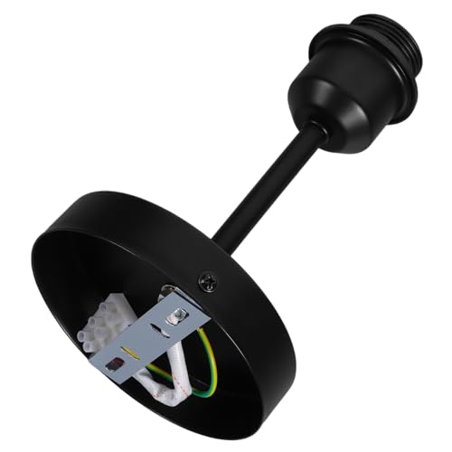 FIXOSHEE Zubehör Für Deckenleuchten Deckenbeleuchtung Lampensockelhalter Lampenfassung Glühbirnenhalter Leuchtstecklampenhalter Teile Für Deckenleuchtenhalter Lichthalter Metall Schwarz von FIXOSHEE