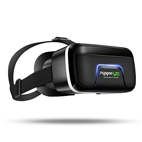 FIYAPOO VR Brille, VR 3D Virtual Reality Brille geeignet Für 3D Filme und Spiele,HD VR 3D Brille Entwickelt für die Verwendung mit Android/iPhone von 4,7 bis 6,6 Zoll, Geschenk von FIYAPOO