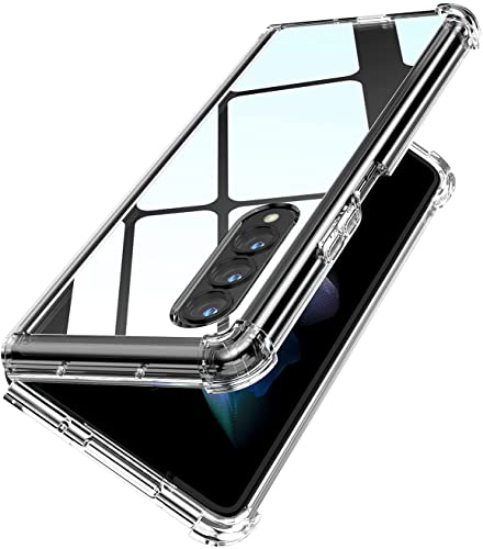 FJCases Schutzhülle für Samsung Galaxy Z Fold3 5G, stoßfest, transparent, weich, flexibel von FJCases