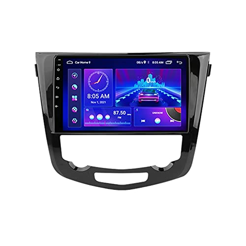 Android 10 Autoradio für Qashqai 2013–2017 Haupteinheit Radio 22,9 cm Multimedia-Videoplayer-Empfänger mit 4G WiFi SWC DSP Carplay (Farbe: T10-2 6+128G) von FJDOLL
