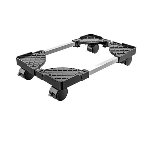 Computer Tower Ständer Computer-Tower-Ständer, verstellbarer mobiler CPU-Ständer, CPU-Halter, PC-Tower-Ständer mit rollenden Lenkrädern, PC-Boden-Riser-Ständer(Black) von FJIXUO